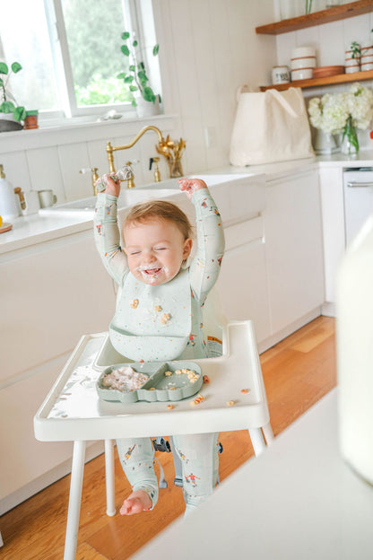 Silicone Bib - Confetti Mint