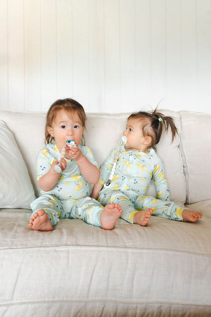 Short Sleeve Long Pants Summer Pajama Set TENCEL™ - Lemon Squeezy