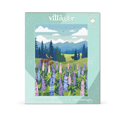 Lupines Meadow | Puzzle de 1000 pièces pour adultes | Conçu au Canada par Diana Pinnell
