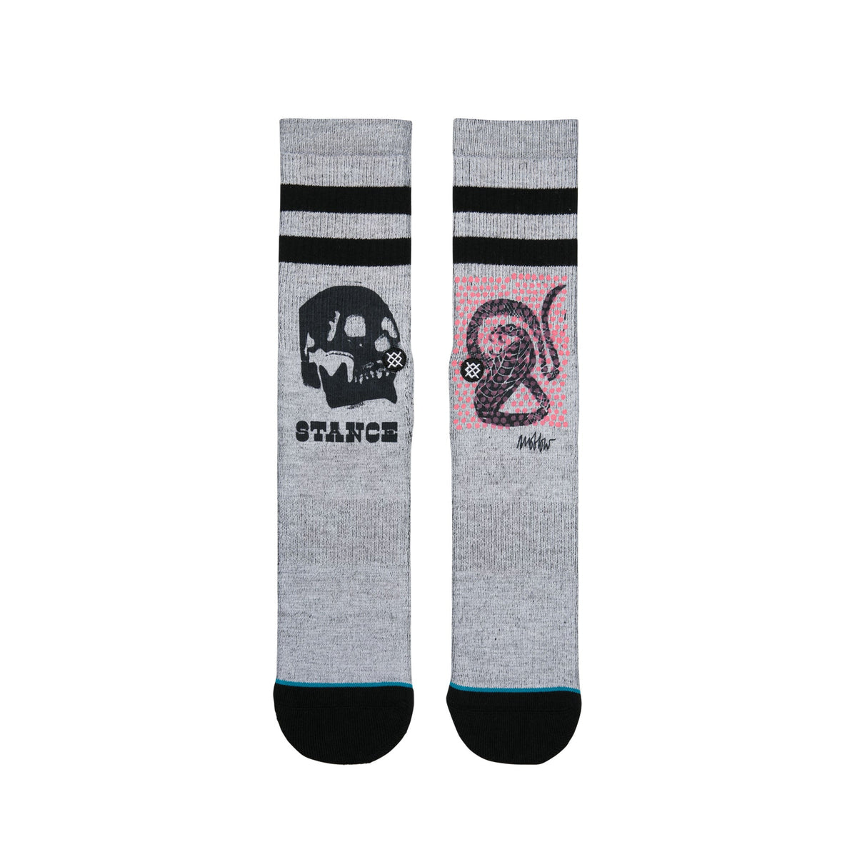 Stance Oblow Snake Grey Socks