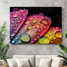 Impression métal - Gouttes d'eau - Décoration murale