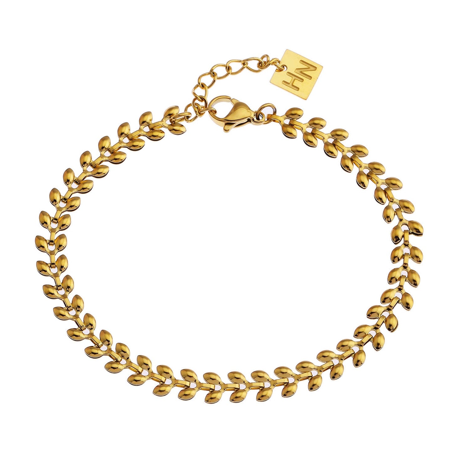 MAGDA Or : Bracelet audacieux à motif végétal