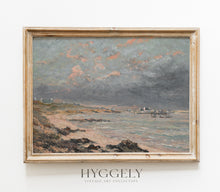 Estampe d'art vintage Paysage côtier L0116