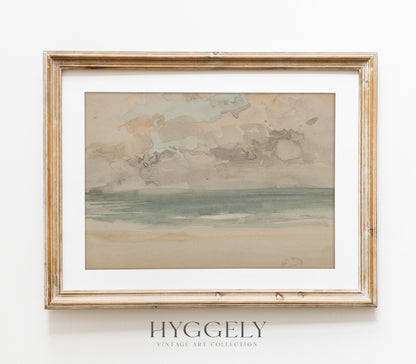 Impression d'art Paysage côtier vintage L0102