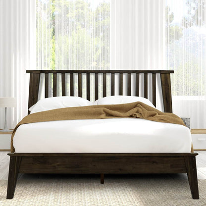 Cadre de lit plateforme en bois de luxe Kaylin