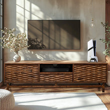 Meuble TV Elara avec Rangement et Gestion des câbles pour téléviseurs jusqu'à 80 pouces