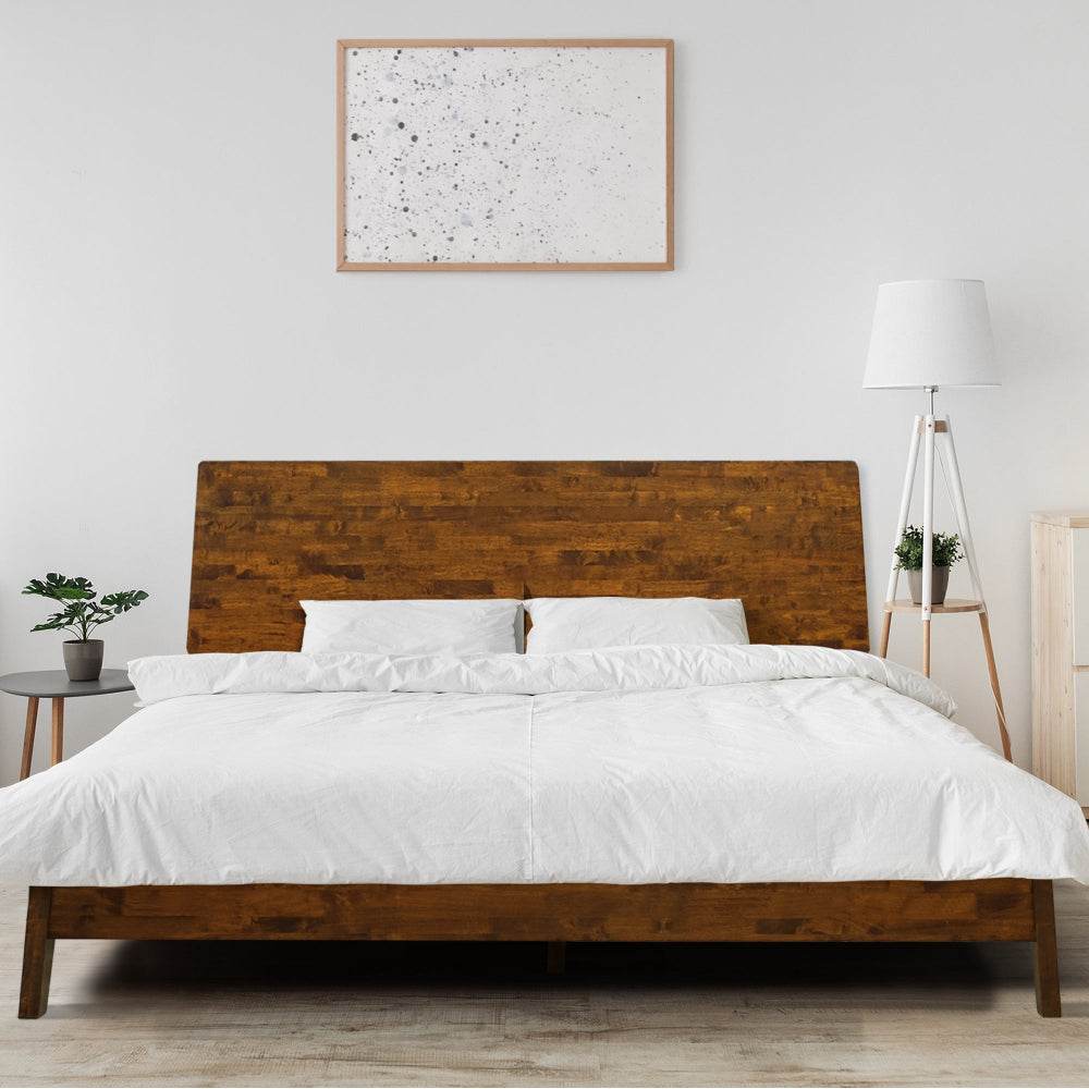 Cadre de lit plateforme en bois Serenity Deluxe