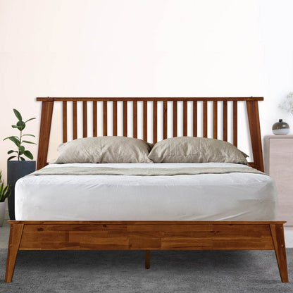 Cadre de lit plateforme en bois de luxe Kaylin