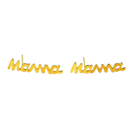 Boucles d'oreilles clous MAMAN