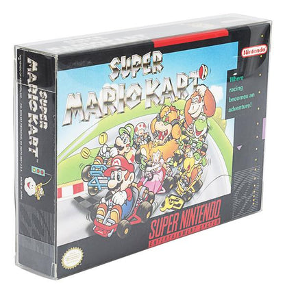 Protections EVORETRO PET (Boîte de jeu) pour Nintendo N64 SNES Super Nintendo - Lot de 25