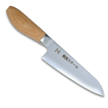 MATSUE 165 - MV Stainless Steel Santoku Knife 165mm/Natural Wood Handle