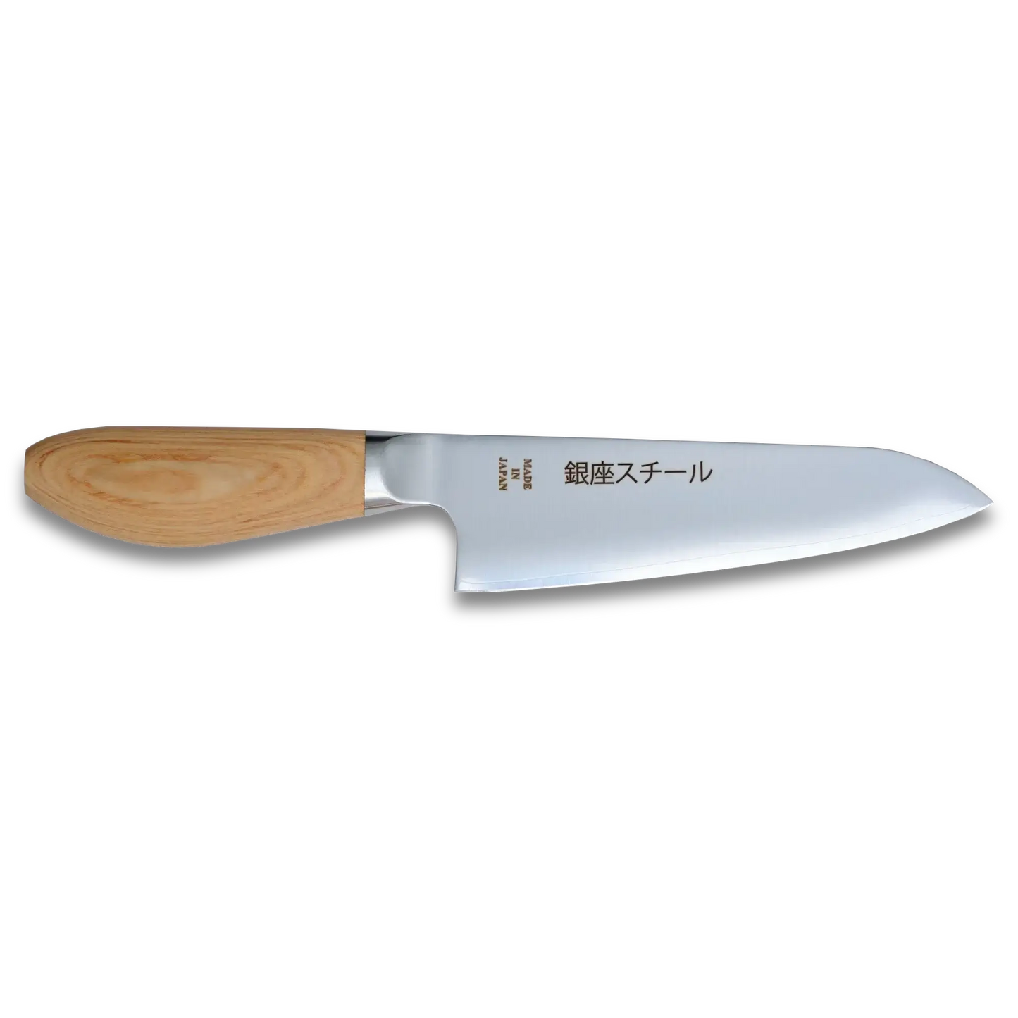 MATSUE 165 - Couteau Santoku en acier inoxydable MV 165mm/Manche en bois naturel