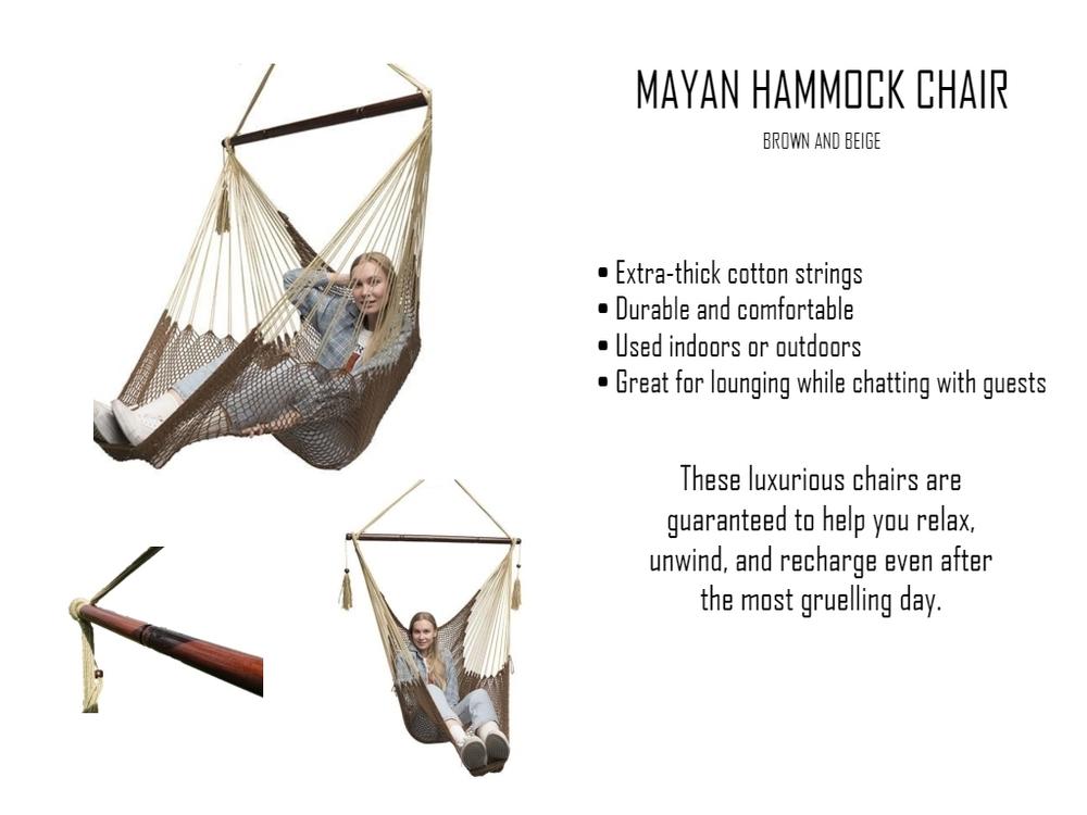 Chaise hamac maya
