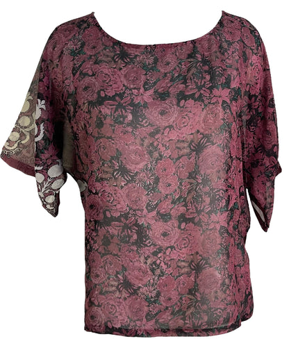PRG6319 Haut en pure soie avec fente latérale Sheer Avatar