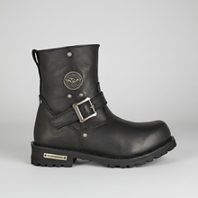 Bottes de moto Milwaukee Leather pour hommes, larges, à fermeture éclair latérale de 6 po