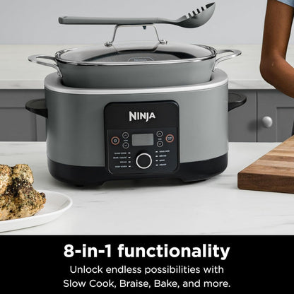 NINJA MC1001 Foodi Possible Cooker PRO 8.5 Quart Multi-Cooker - Factory serviced with Home Essentials warranty