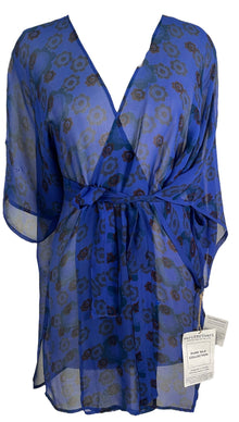 PRG6438 Veste en pure soie à manches kimono et ceinture Sheer Avatar