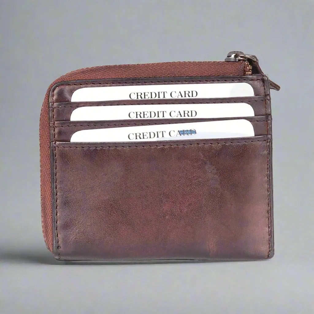 Portefeuille MET pour cartes de crédit avec languette frontale