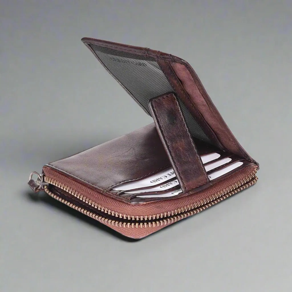 Portefeuille MET pour cartes de crédit avec languette frontale