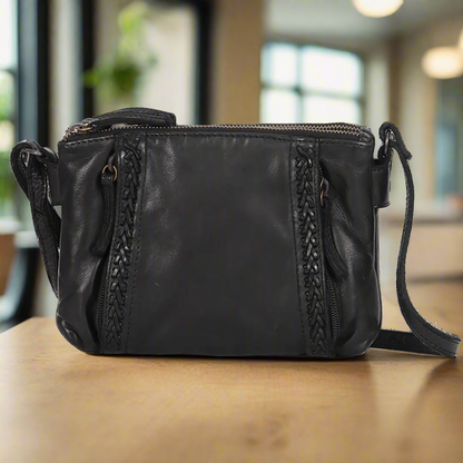 Sac tressé à bandoulière MET