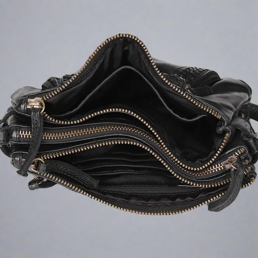 Sac tressé à bandoulière MET