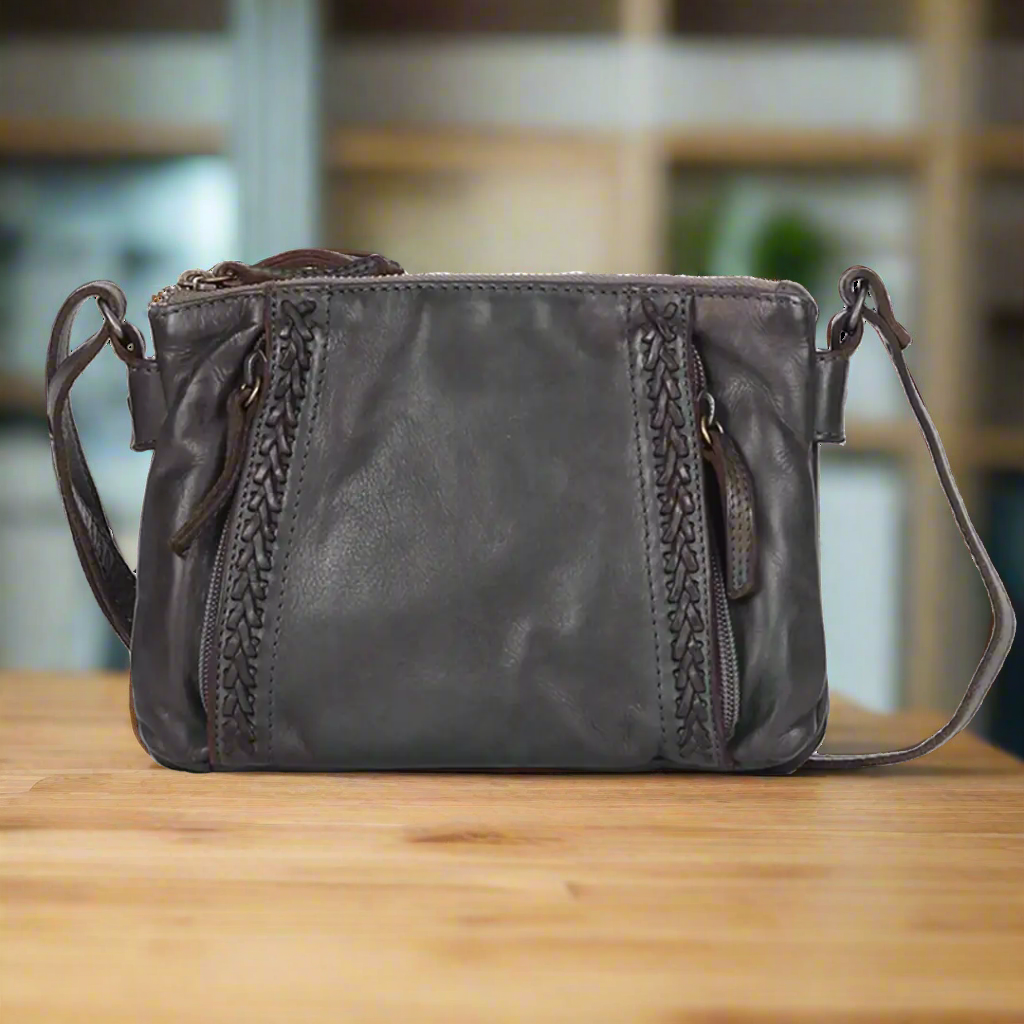 Sac tressé à bandoulière MET