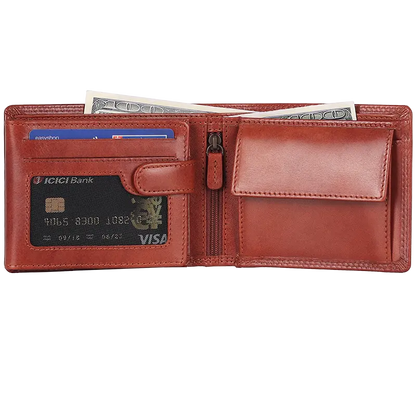 Portefeuille en cuir MET avec porte-monnaie