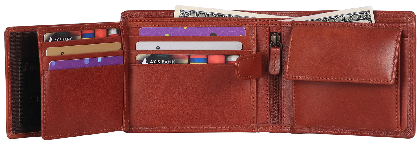 Portefeuille en cuir MET avec porte-monnaie