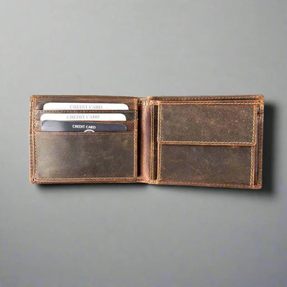 Portefeuille en cuir pour homme MET avec poche monnaie