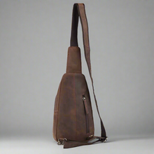 Sac à dos de poitrine en cuir à épaules dénudées MET
