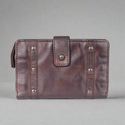 Porte-cartes de crédit en cuir pour femme MET