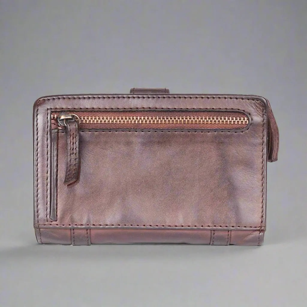 Porte-cartes de crédit en cuir pour femme MET