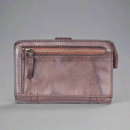 Porte-cartes de crédit en cuir pour femme MET