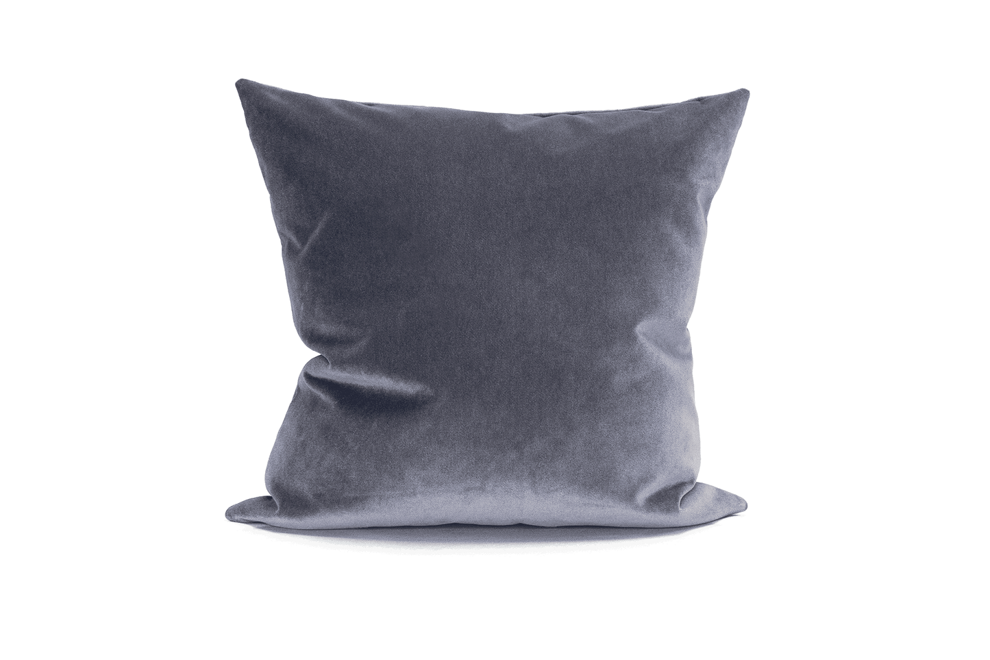 Housse de coussin en velours gris