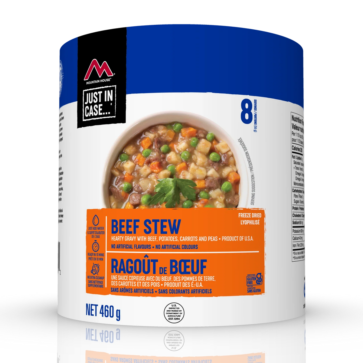 Mountain House Beef Stew Gluten Free - 8 Serving Portions Can