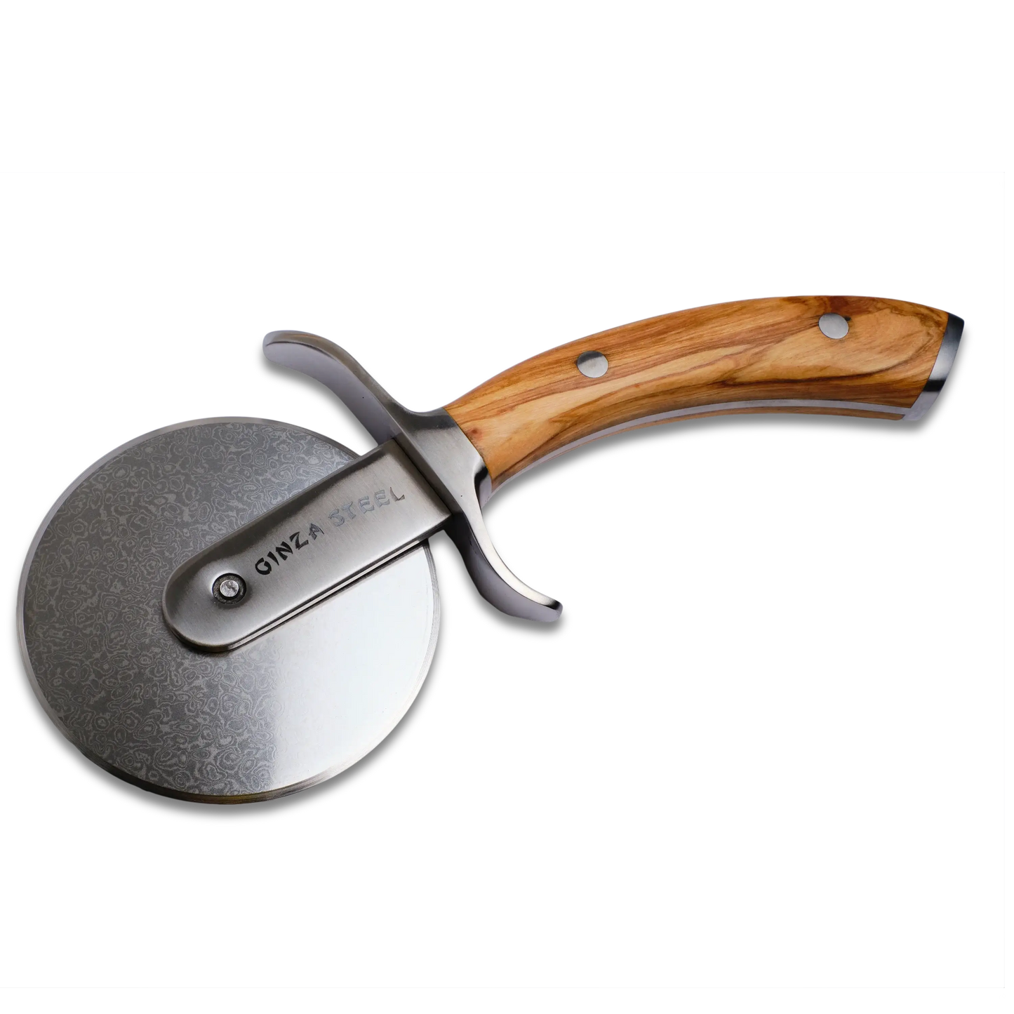 Coupe-pizza Ginza Steel MIA – Lame en acier inoxydable avec manche en bois d'olivier