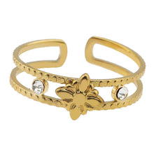 MICHELE Gold:  Vintage Inspired Double Stacked Ring