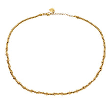 Style MILLIE: Twin-Bead Fusion Gold Chain Necklace