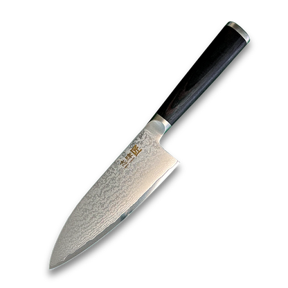 Couteau Deba Miyako SUS 165 mm, pour droitier | Lame en acier Damas 33 couches – Fabriqué au Japon