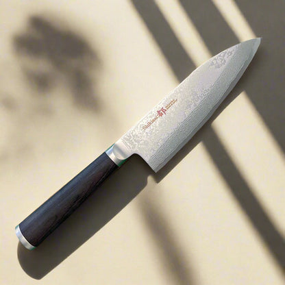 Couteau Deba Miyako SUS 165 mm, pour droitier | Lame en acier Damas 33 couches – Fabriqué au Japon