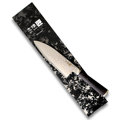 Couteau Deba Miyako SUS 165 mm, pour droitier | Lame en acier Damas 33 couches – Fabriqué au Japon
