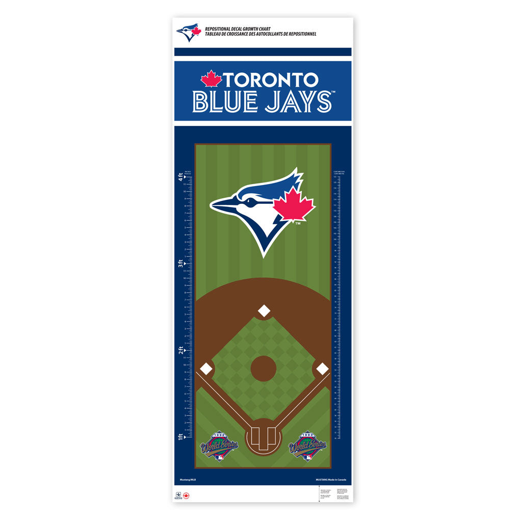 Toise murale repositionnable Toronto Blue Jays