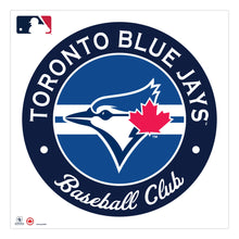 Décalque mural repositionnable 36x36 à rayures avec logo des Blue Jays de Toronto