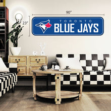 Toronto Blue Jays Décalque mural repositionnable 90x23 de l'équipe - Modèle long