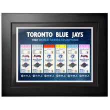 Cadre Toronto Blue Jays Billet pour l'histoire 12x16 1992