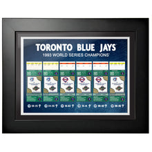 Billet des Blue Jays de Toronto pour l'histoire Cadre 12x16 1993