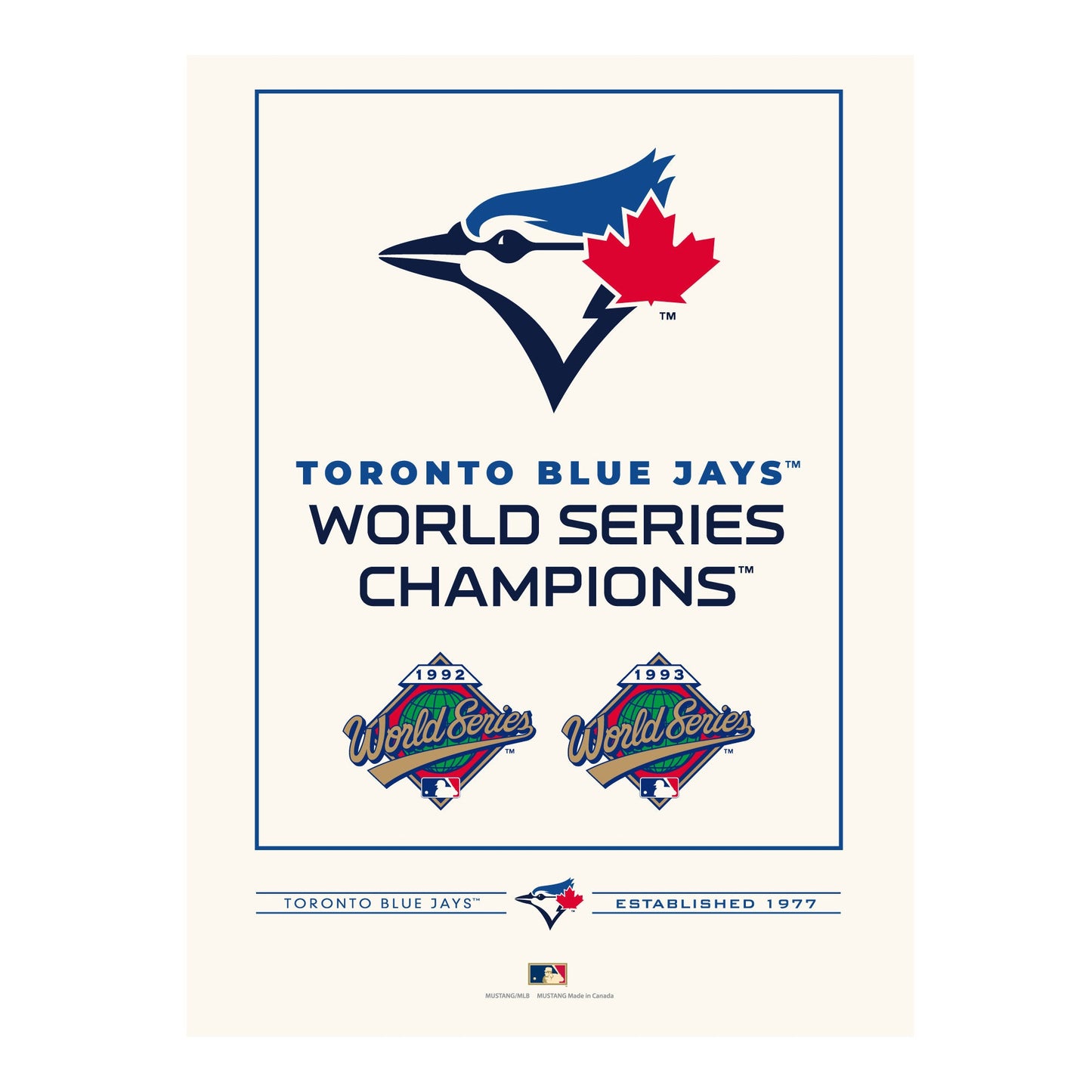 Collection World Series des Blue Jays de Toronto – Impression 12x16
