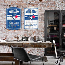 Lot de 2 panneaux muraux Toronto Blue Jays 16x23 aspect bois, avec date de fondation