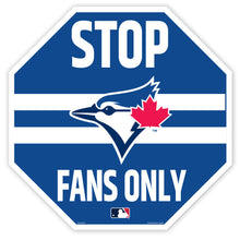 Panneau octogonal de 56 cm « Stop Fans Only » des Blue Jays de Toronto