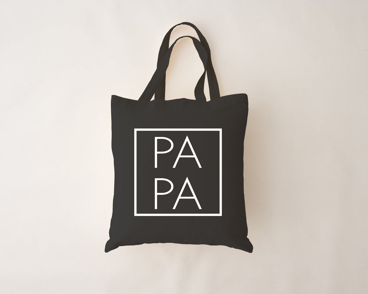 Sac réutilisable noir - papa